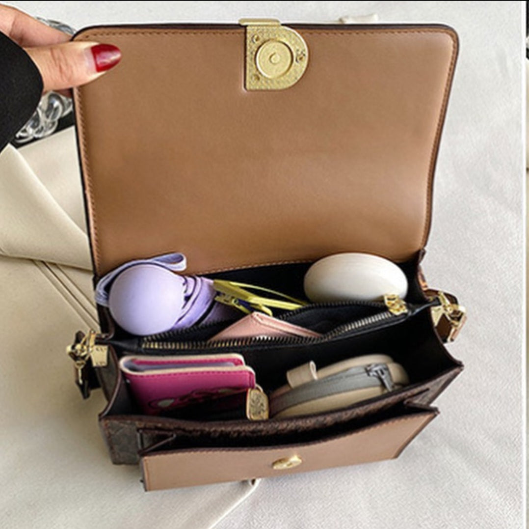 Sac à main Dalia beige / marron