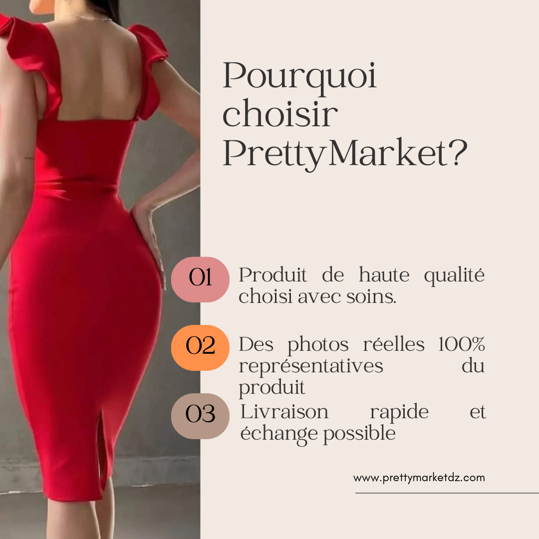 Robe asymétrique - bleu roi