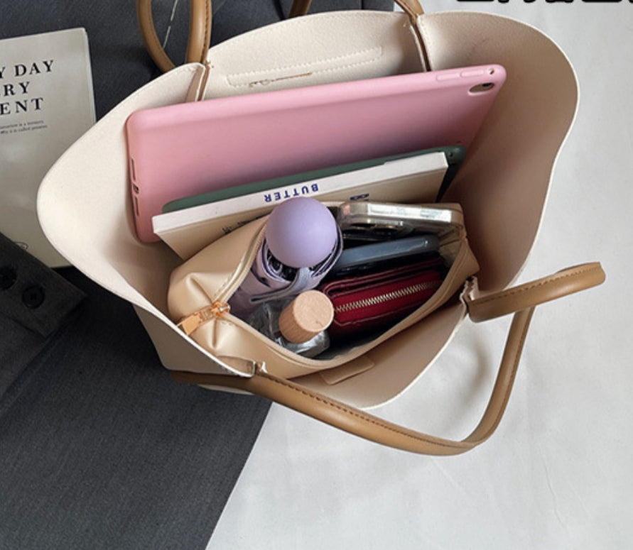 Sac à main Aura - blanc cassé ( hors promo)