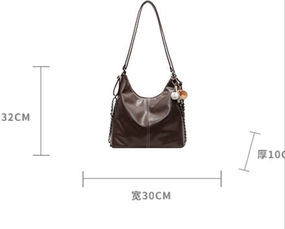 Sac à main / sac à main Erma - marron foncé