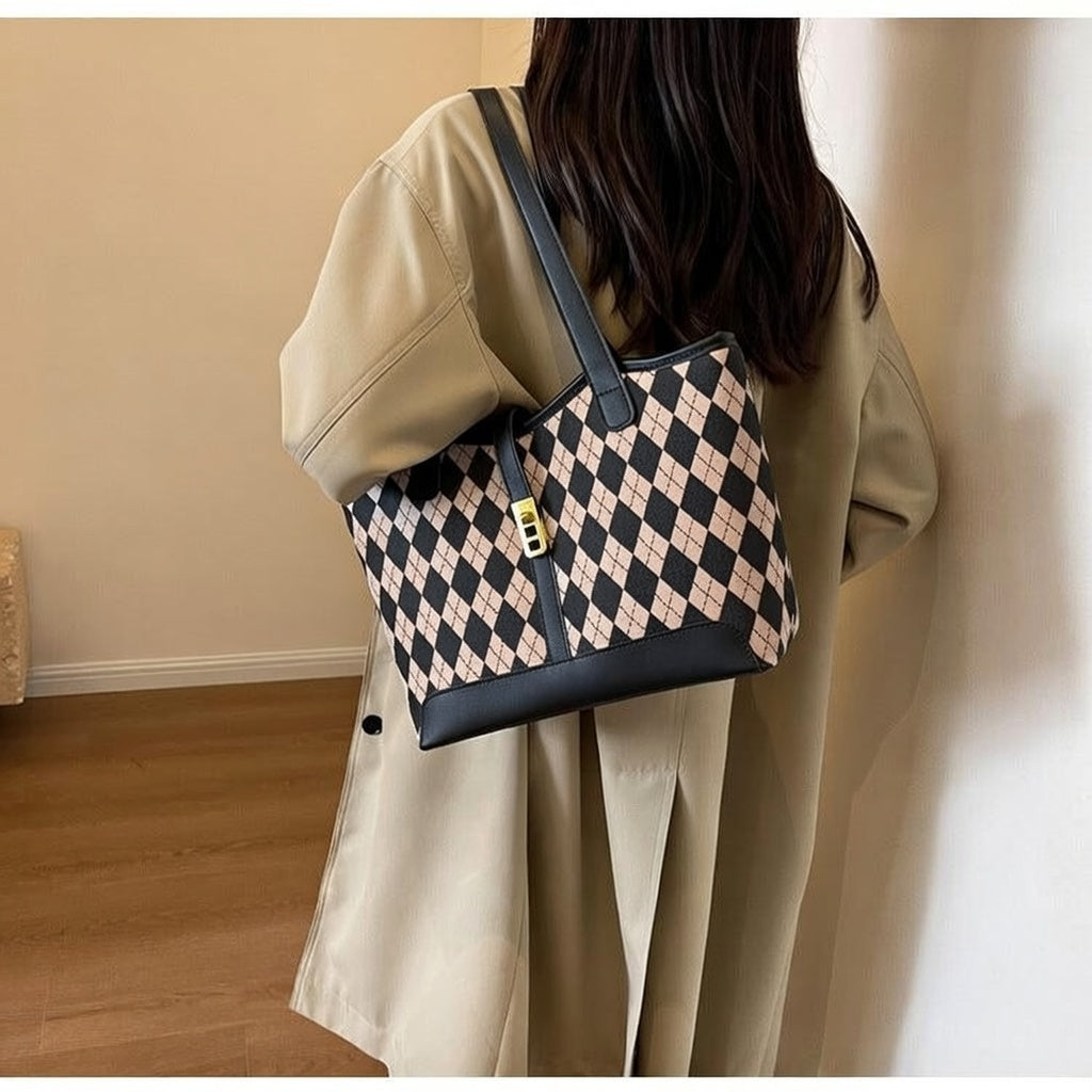 Sac à main Norma - noir / beige