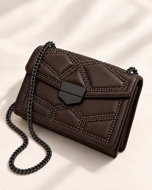 Sac à main Evana - marron chocolat