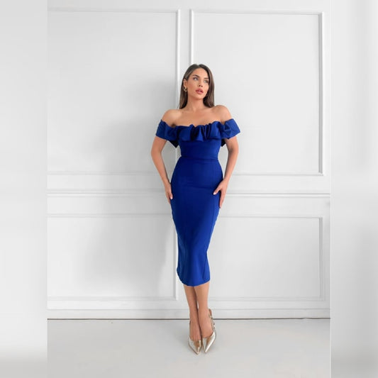 Robe Chloé - bleu roi
