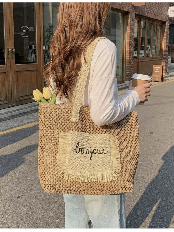 Tote bag Bonjour