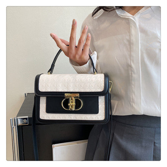 Sac à main Ashley - blanc / noir