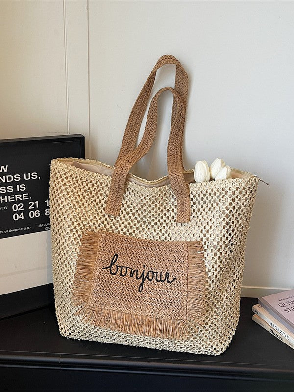 Tote bag Bonjour