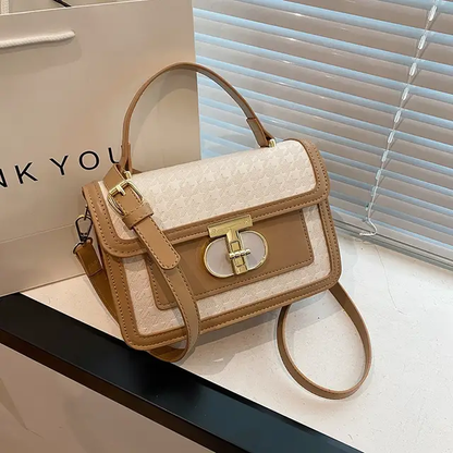 Sac à main Ashley - blanc/beige