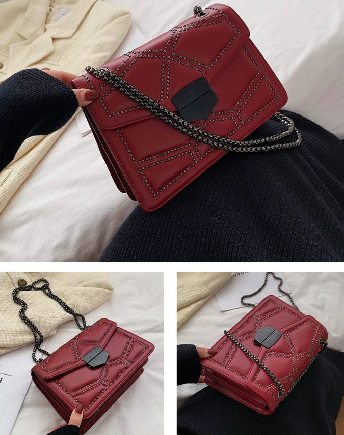 Sac à main Evana- burgundy
